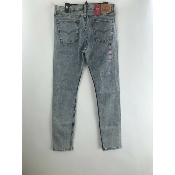 Men's Levi's 510 skinny stretch fit ripped faded blue jeans 34 X 34 New tags - Picture 1 of 8
